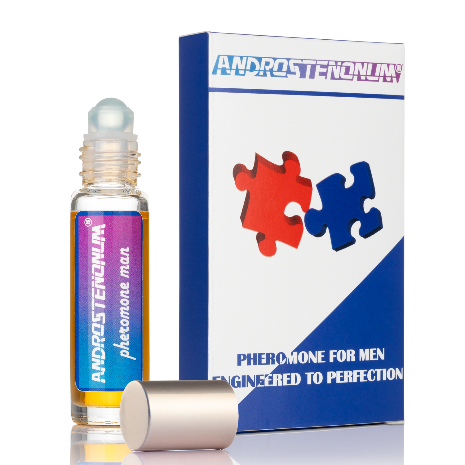 Androstenonum bottle and box
