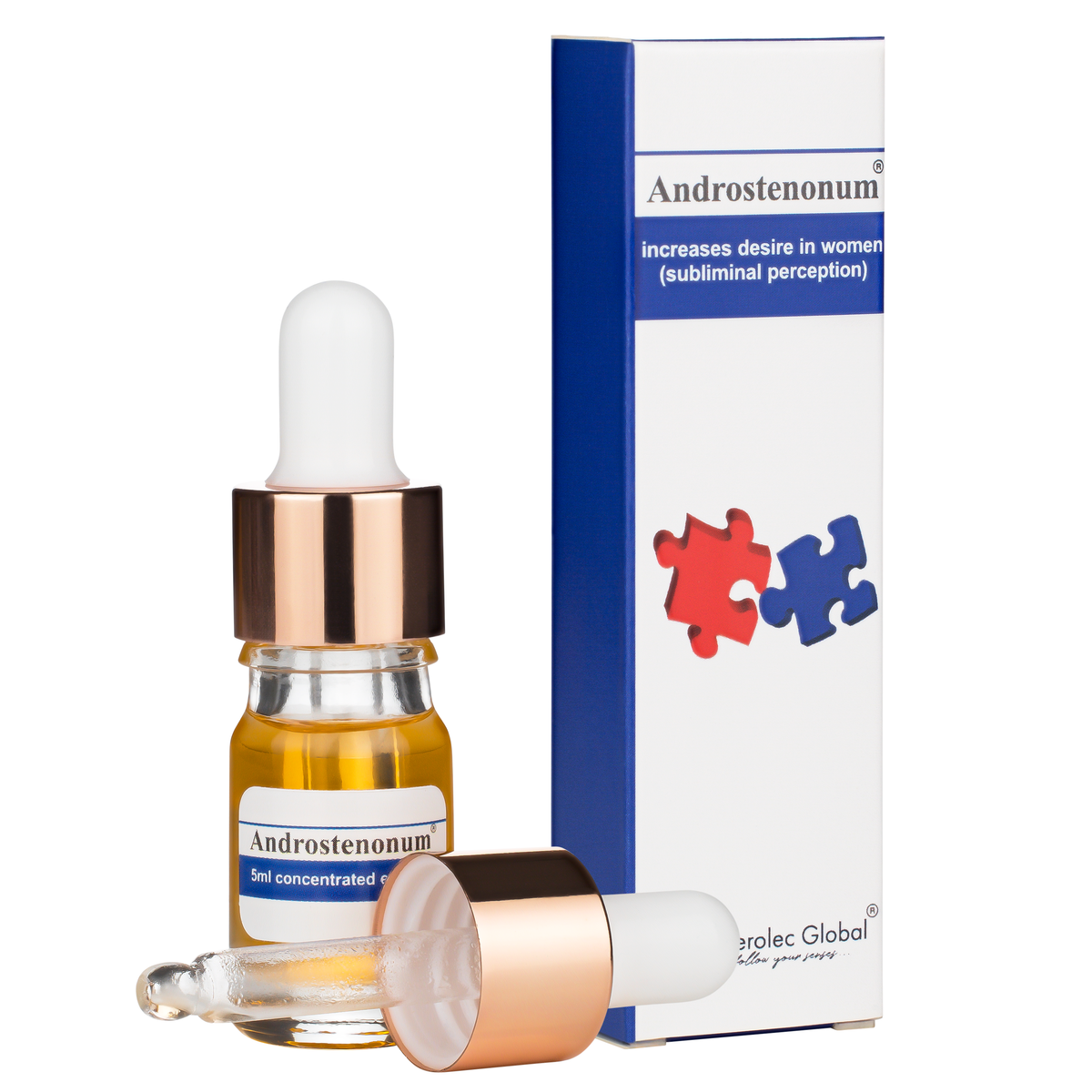 ANDROSTENONUM® naturalny bardzo silny 100% feromon wysokiej jakości dla mężczyzn, przyciągaj kobiety dropper 5ml