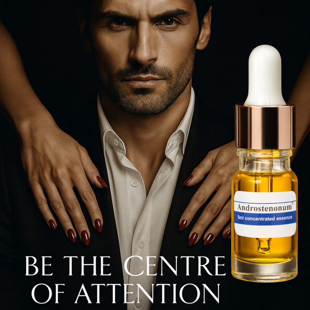 ANDROSTENONUM® naturalny bardzo silny 100% feromon wysokiej jakości dla mężczyzn, przyciągaj kobiety dropper 5ml