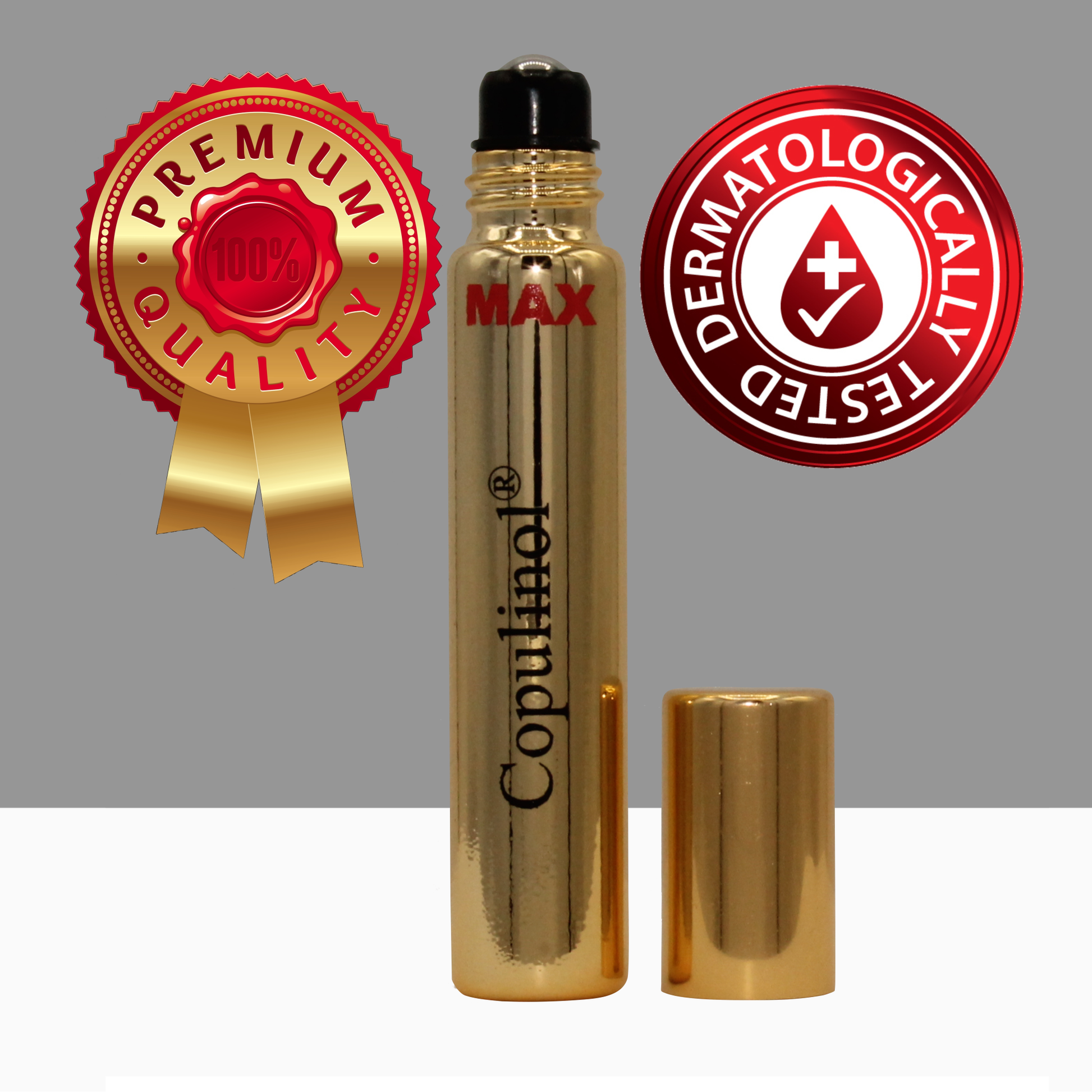 dermatologically tested best quality guaranteed silver roll-on bottle Copulniol MAX