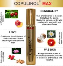 Load image into Gallery viewer, Copulinol MAX pheromone for women wild strawberry nectarine lotus rasberry romance passion flirt
