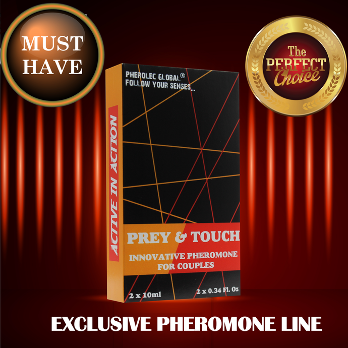 Prey&Touch innovative pheromone for couples must have roll-on bottles 