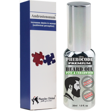 Load image into Gallery viewer, PheroCode premium beard oil pine &amp; cedarwood hi-tech pheromone formula bio-control system grooming Concentrated essence of natural pheromone for men. Attract women. Androstenonum Dropper 5ml
