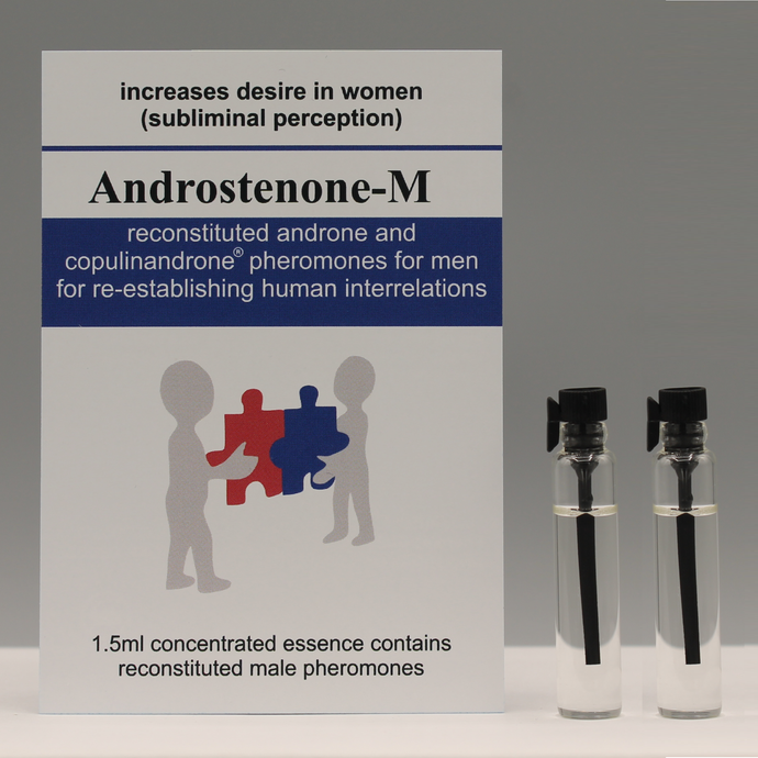 androstenone-M pheromone for men, 2 pheromone bottles